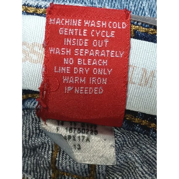 Mossimo Denim Jeans Juniors Size 13 FRAYED Stretch Boot Cut - Picture 16 of 16